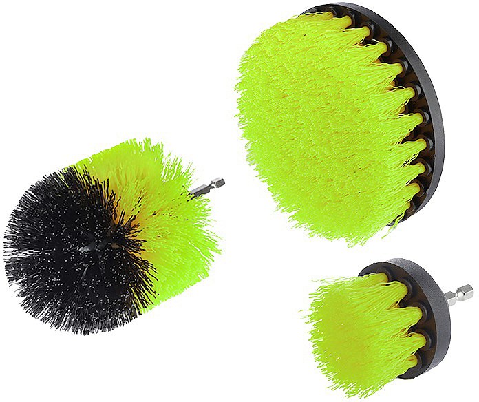 3-osaline universaalne puhastusharjade komplekt trelli otsa