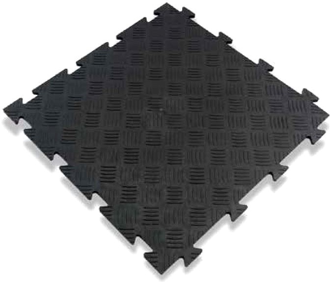 Töökoja PÕRANDAKATE/PÕRANDAMOODUL, PVC, must 500×500×8 mm
