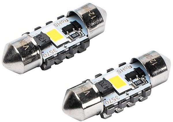 12/24V SV8.5-8 festoon LED pirn 3.4 W 31 mm 6500K canbus valge blister 2 tk