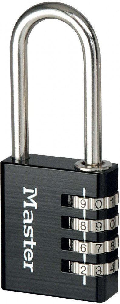 Tabalukk numbrikoodiga must pikk 7640EURDBLKLH 40 mm