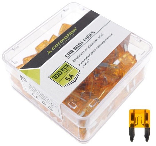 Kahvelkaitse mini 5 A 100 tk plastkarbis