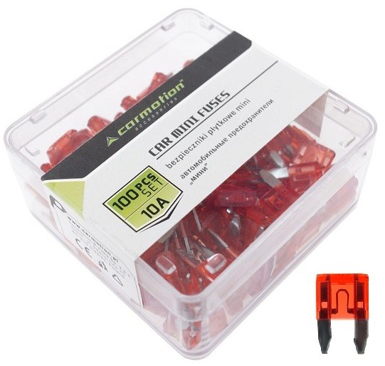 Kahvelkaitse mini 10 A 100 tk plastkarbis