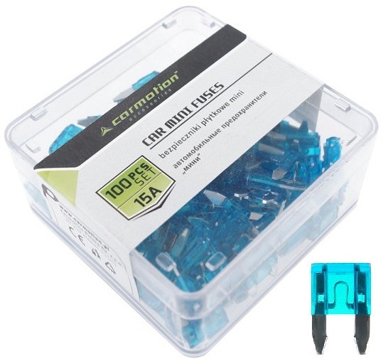 Kahvelkaitse mini 15 A 100 tk plastkarbis