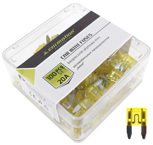 Kahvelkaitse mini 20 A 100 tk plastkarbis