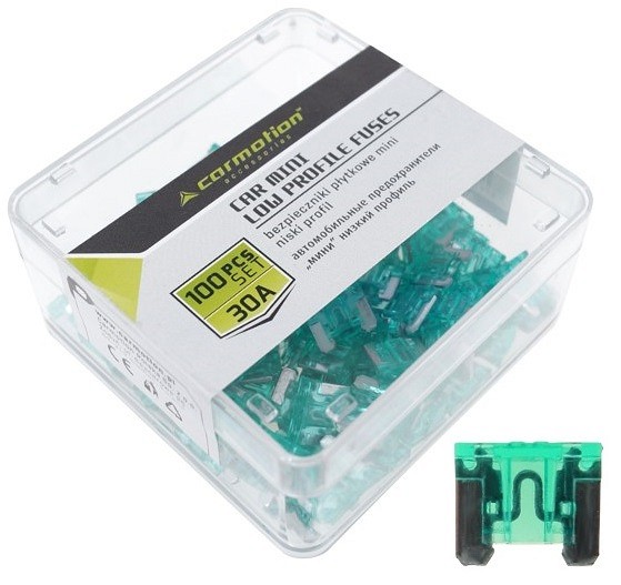 Kahvelkaitse mini madal 30 A 100 tk plastkarbis