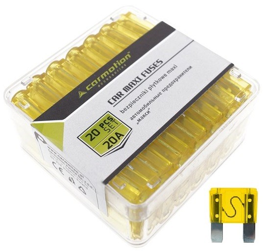 Kahvelkaitse maxi 20 A 20 tk plastkarbis