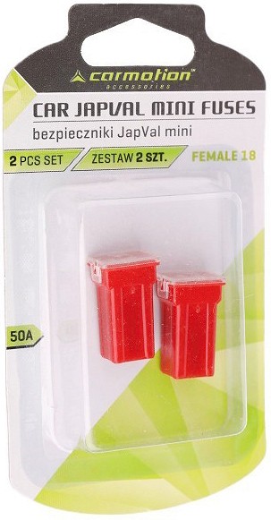 Kaitse japval mini female 18 50 A 2 tk blister