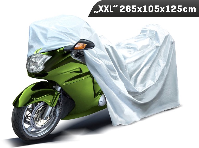 Mootorratta kate XXL 265×105×125 cm 3-KIHILINE helkuritega