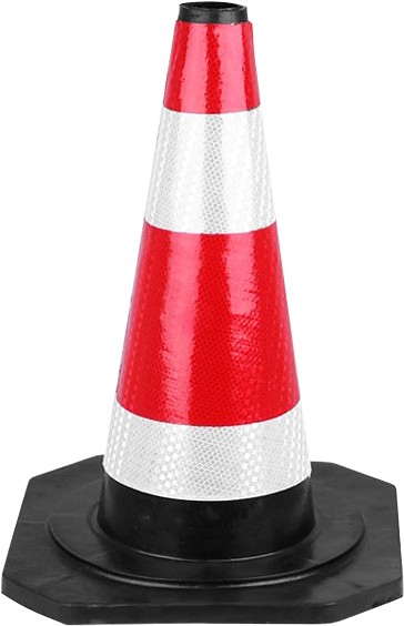 Märgukoonus PUNANE/VALGE 45 cm