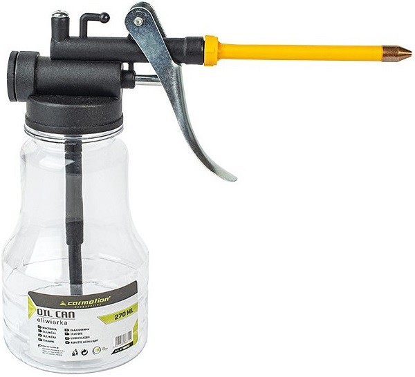 Õlituskann läbipaistev (õlikann) 270 ml, METALLTORU+TÄPPISPUMP
