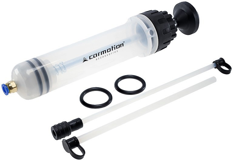 Läbipaistev imipump plastist + voolik 200 ml