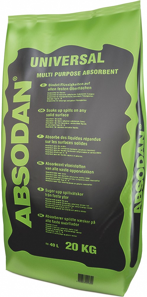 Absorbent 40L/20 kg, multi purpose 1-3 mm