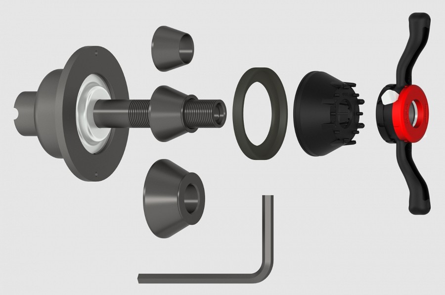 Sõiduauto ratta adapter 2422 S veoauto tasakaalustuspingile