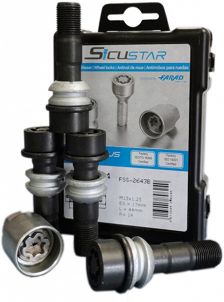 Lukustusp, SICUSTAR PK15×1.25/44/17 (PK/R14) FSS-2643B/BVNMB44
