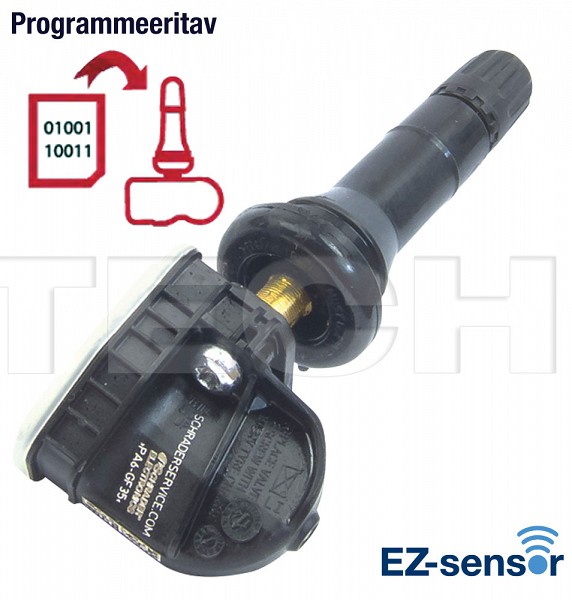 TPMS andur 1210 SCHRADER EZ-GO, EU 434 MHZ, kummivent, (FIX, nurk 10-KRAADI)