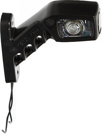 Sarvtuli LED kõver 45° 135 mm vasak 12/24V