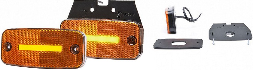 Küljetuli RIBA-LED 12/24V, 110×52 mm kollane jalaga