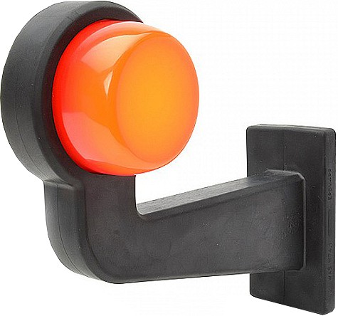 Sarvtuli LED kõver 90° 191 mm vasak 12-24V