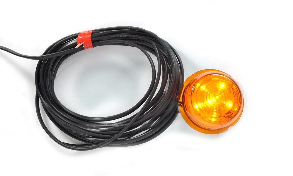Skandinaavia sarvtule LED varuklaas kollane 12/24V