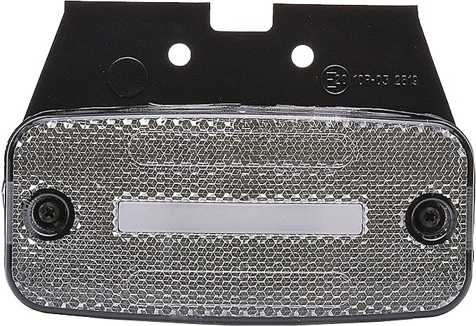 Küljetuli RIBA-LED 12/24V, 110×52 mm valge jalaga