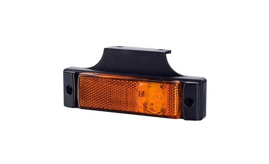 LD128 küljetuli LED kollane 12/24V jalaga 0.5M juhe (jalg äravõetav) 130×33×17 mm