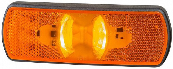 Küljetuli LED kollane suunatule funktsiooniga 122×44×16 mm 12/24V 0.5M juhe