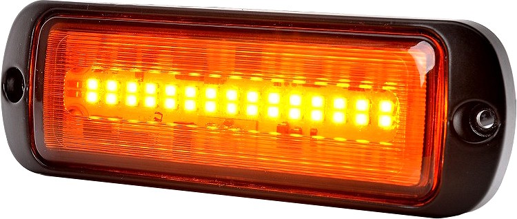Strobo vilkur kollane ribaled 12/24V 113×45 mm IP69K 21 W