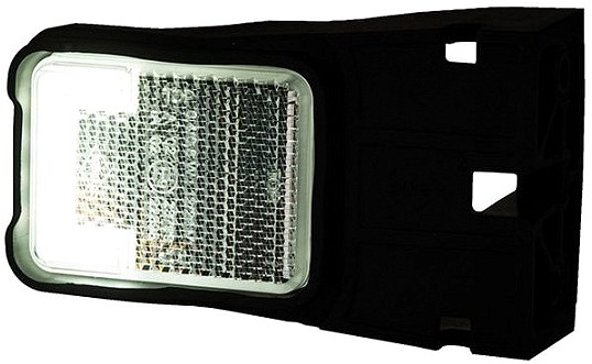 LD2732 küljetuli LED 12/24V valge 60×46 mm ESI gabariit kerghaagis