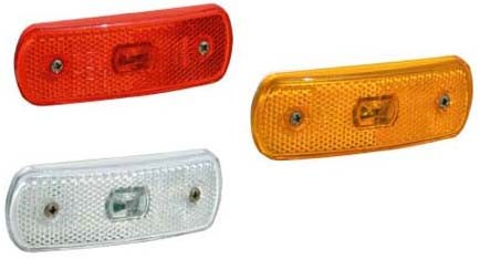 Küljetuli LED 12/24V punane 104×36 mm SIM