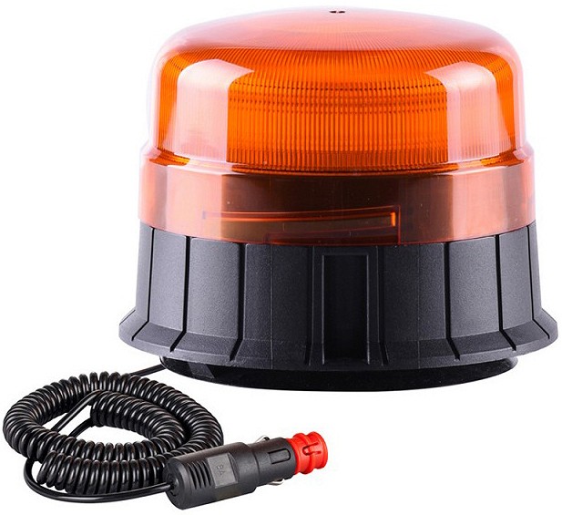 Kollane vilkur 12/24V LED, magneti JA juhtmega 19 W D142/H103 mm