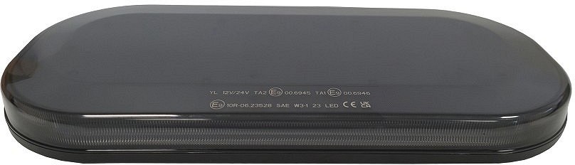 LED vilkur paneel must 12/24V 363×171×37 mm R65 R10