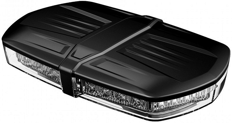 LED vilkur paneel must 12/24V 23 W R10 R65 236×144 mm