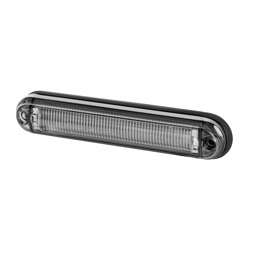 LD2334 "graphite" küljetuli LED punane tumeda klaasiga 134×27×14 mm 12/24V IP68