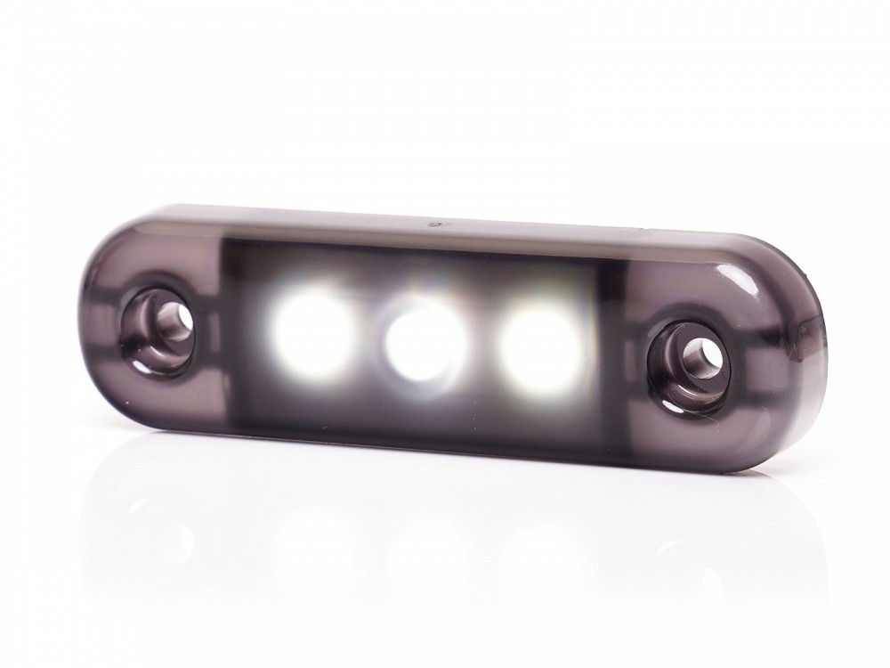 Küljetuli LED 12/24V valge tumeda klaasiga 3-LED 84×25×11 mm