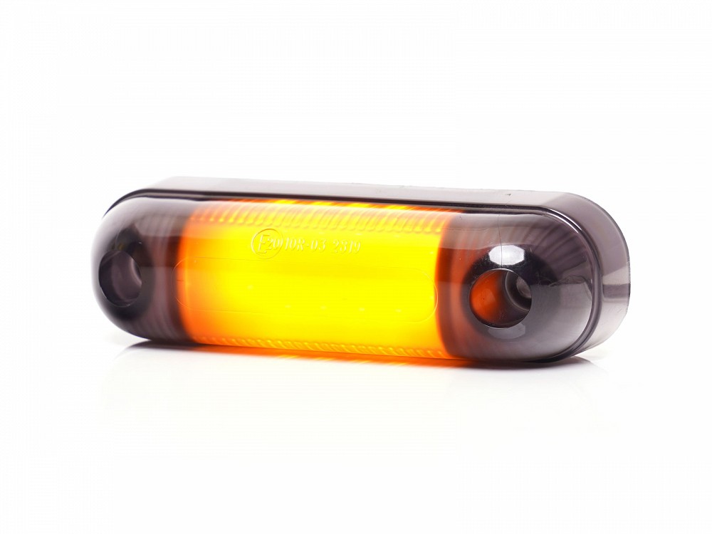 Küljetuli LED 12/24V kollane tumeda KLAASIGA12-LED 84×25×11 mm