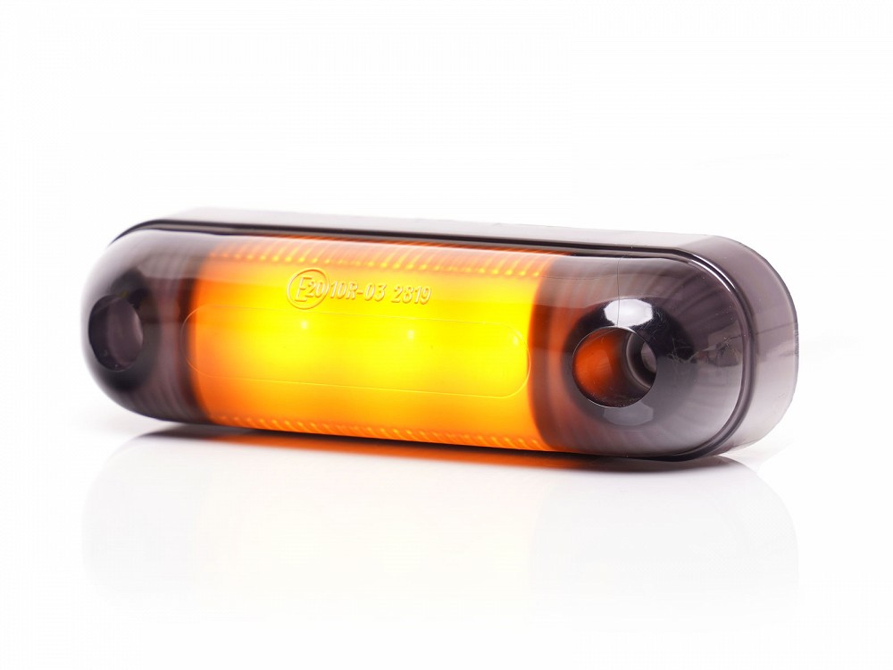 Küljetuli LED 12/24V kollane tumeda klaasiga 3-LED 84×25×11 mm