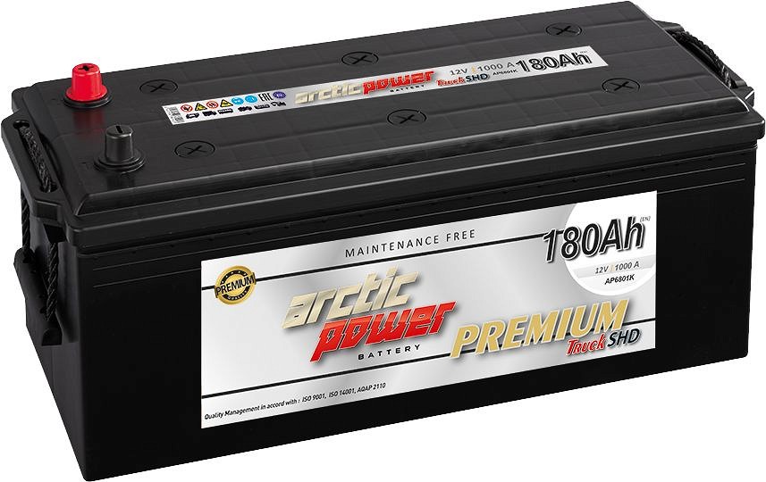 ARCTIC POWER premium truck SHD AKU 180AH 513×210×195/220 1000 A (EN) +/