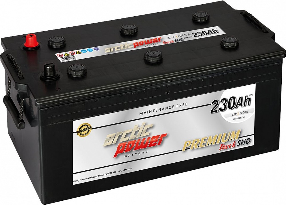 ARCTIC POWER premium truck SHD AKU 230AH 513×264×215/247 1200 A (EN) +/