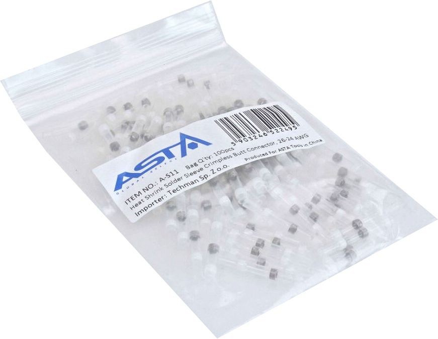 Tinaga termokahanevad jätku juhtmeotsad 100 tk, 0.3-0.5 mm²/ 0.4-1.7 mm