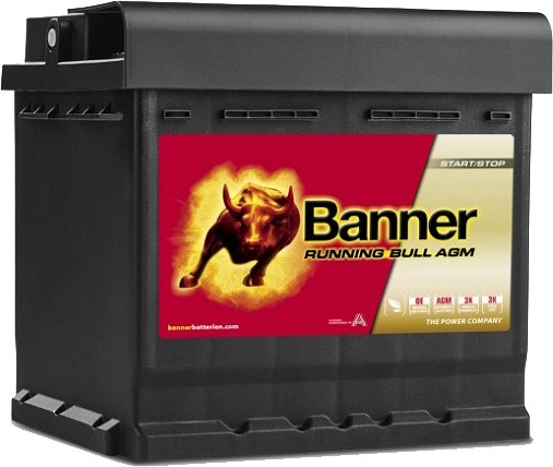 BANNER AKU running bull AGM 50AH 210×175×190 -/+ 540 A