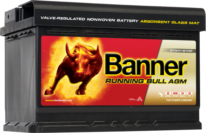 BANNER AKU running bull AGM 70AH 278×175×190 -/+ 760 A