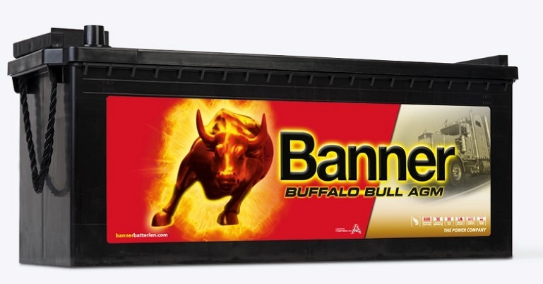BANNER AKU AGM buffalo bull 210AH 517×273×212/240 B00 +/- 1200 A MP4, FH4, MAN, iveco