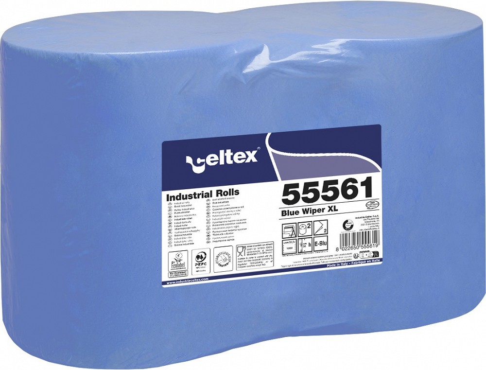 Rullpaber 2-KIHTI 355M×36 cm, 1000 lehte sinine XL (paberrätik) 1 rull