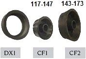 Tsentreerimiskoonused CORGHI 3 tk (117-173 mm) VAN/OFFROAD DX/CBF, 40 mm