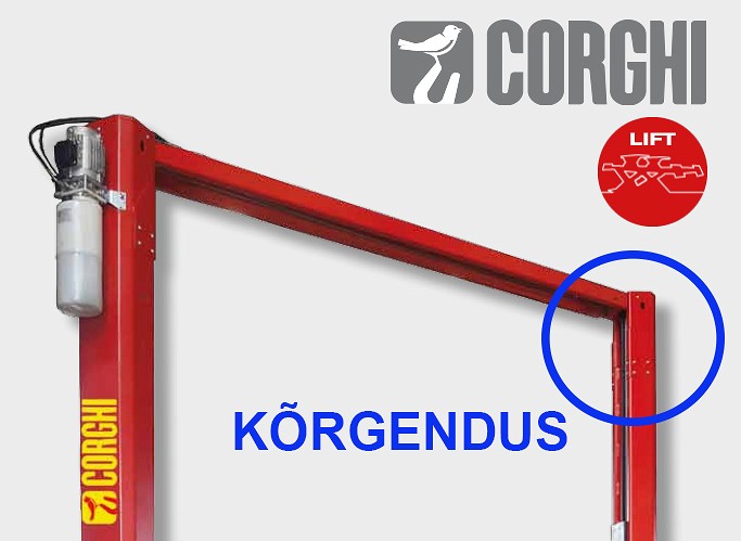 Tõstukite erco HC4502 JA HC5502 posti kõrgenduskompl, 570 mm (4620 mm)