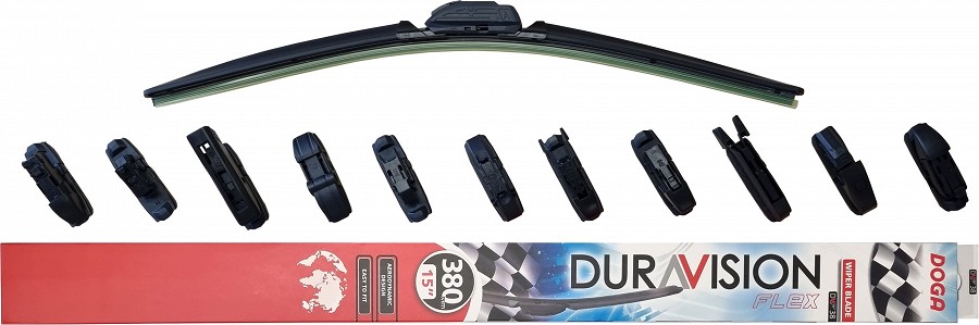 DOGA duravision flex KLAASIPUHASTAJA/KOJAMEES 380 mm/15"