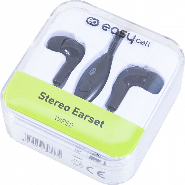 Kõrvaklapid SBS easycell juhtmega 1.2M, must