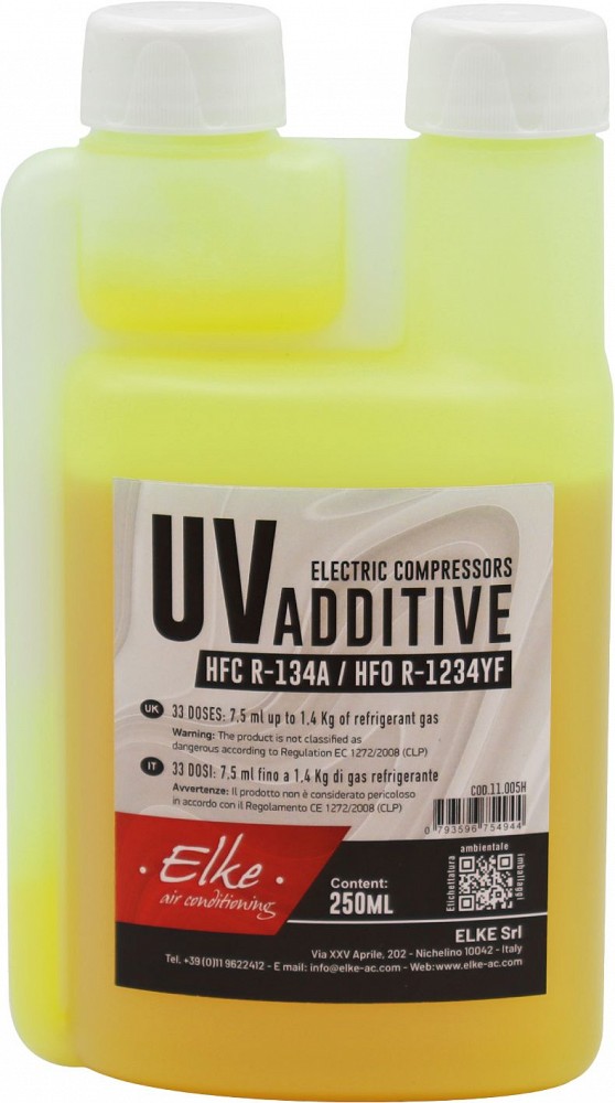 Kliimasüsteemi lekketuvastuse aine (UV-VÄRV) POE R-134A/R-1234YF 250 ml