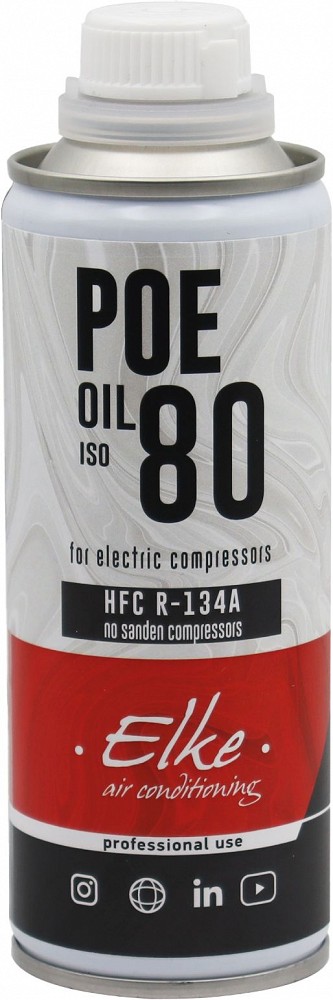 Kliimasüsteemi kompressori ÕLI HÜBTIID/EL.AUTO POE 80 R-134A 250 ml