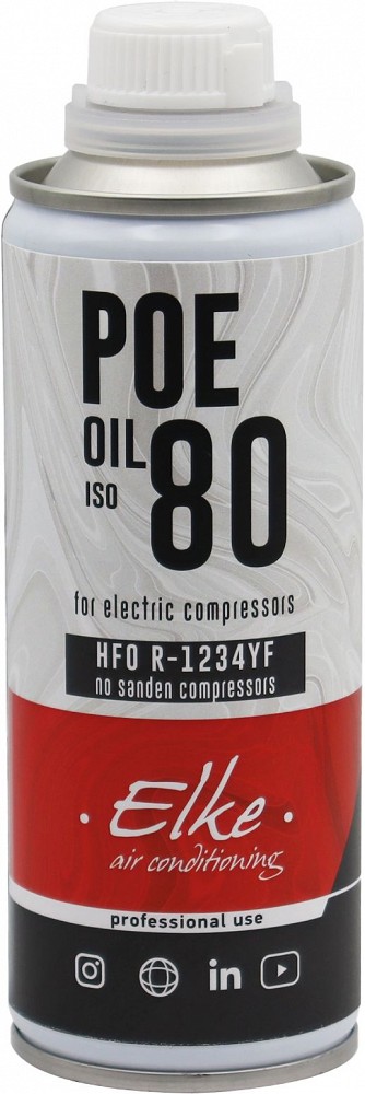 Kliimasüsteemi kompressori ÕLI HÜBTIID/EL.AUTO POE 80 R-1234YF 250 ml
